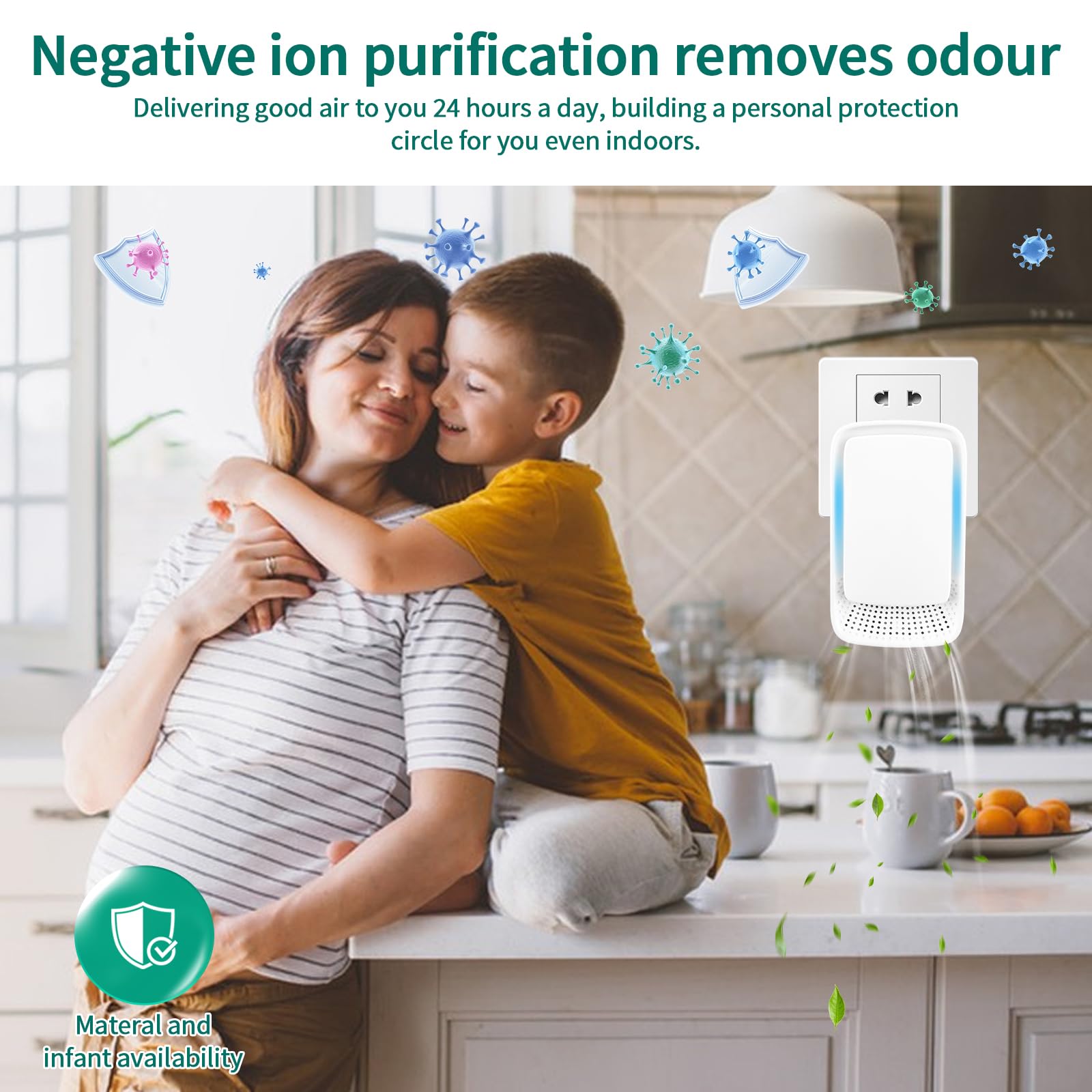 TRPYD ultra-quiet operation air purifier supports sleep and focus.