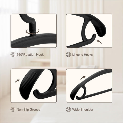 Trrcylp lingerie hooks coat hanger organizes belts and scarves
