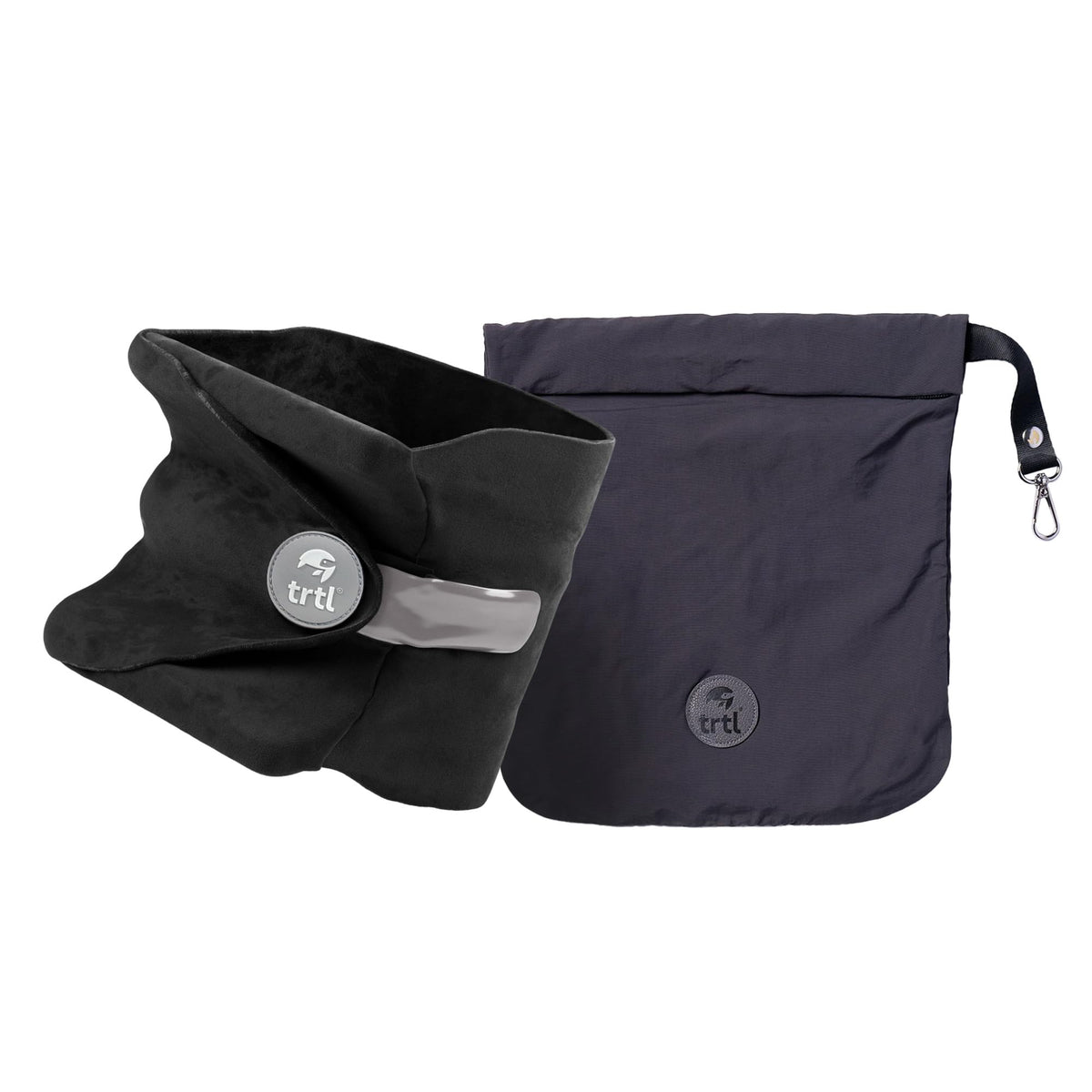 trtl Pillow compact travel design for easy packing on flights and road trips.