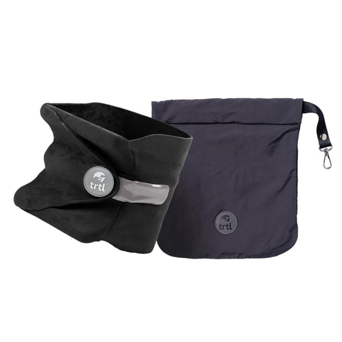 trtl Pillow compact travel design for easy packing on flights and road trips.