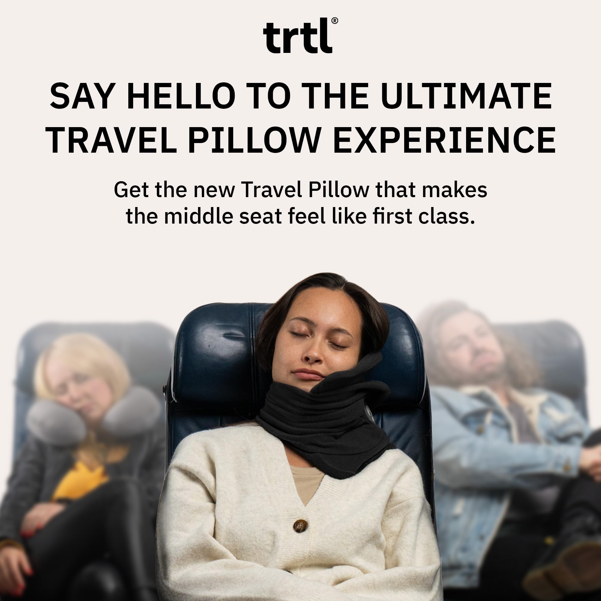 trtl Pillow ergonomic support system maintains upright head position during naps.