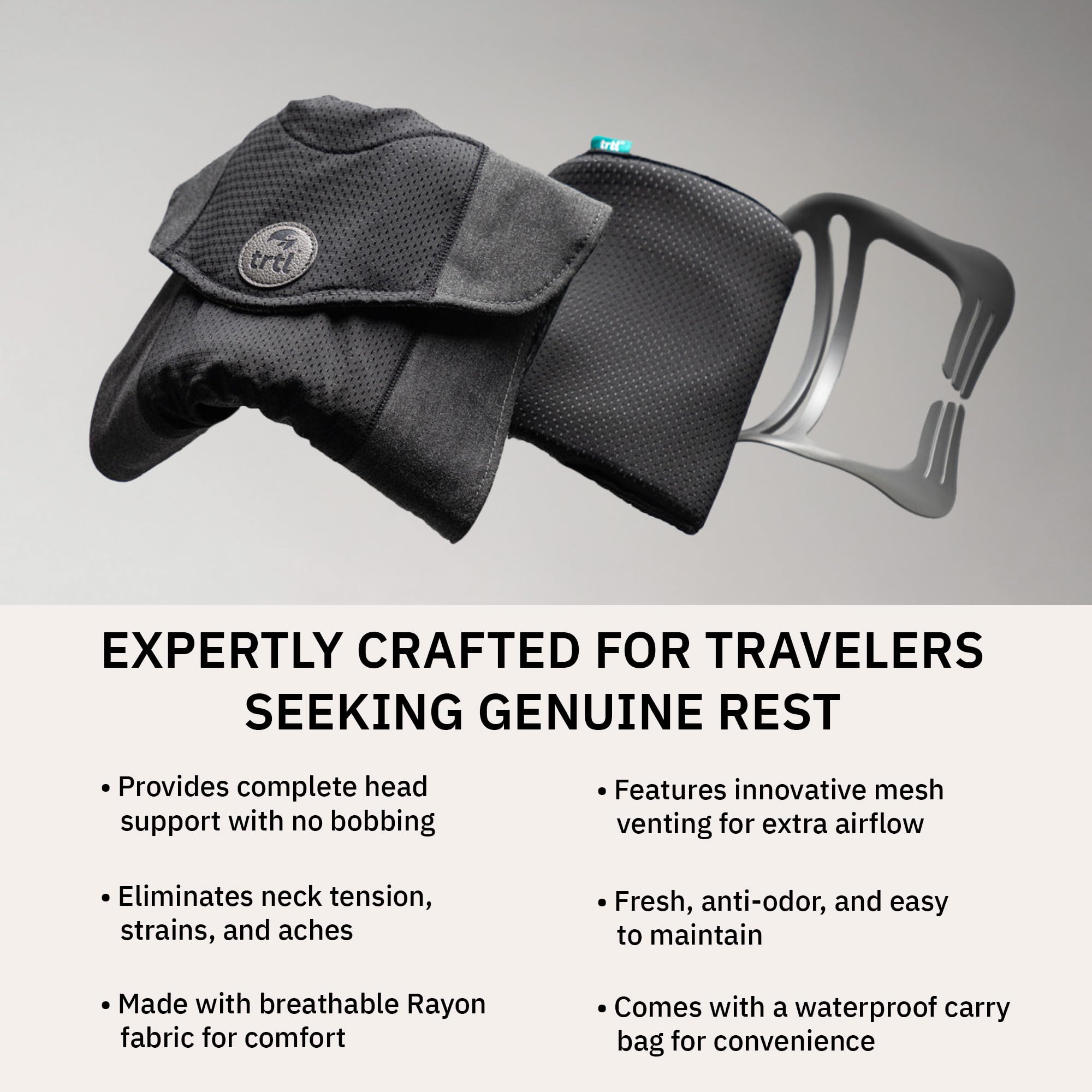 trtl Travel Pillow Cool lightweight foldable design travels easily
