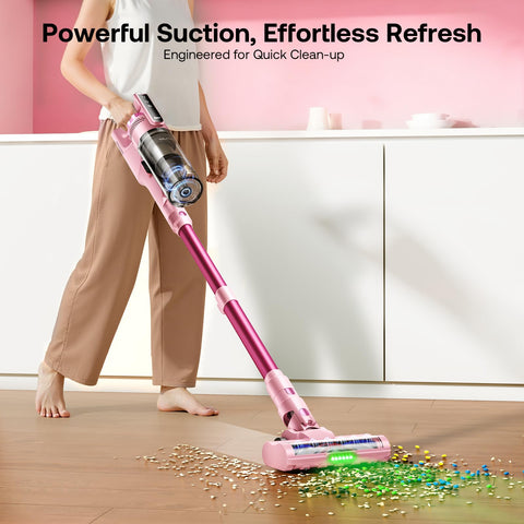 Trucozie wide-angle floor brush navigates around obstacles smoothly.