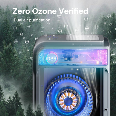 Trucozie sleep mode quiets operation for undisturbed nights.