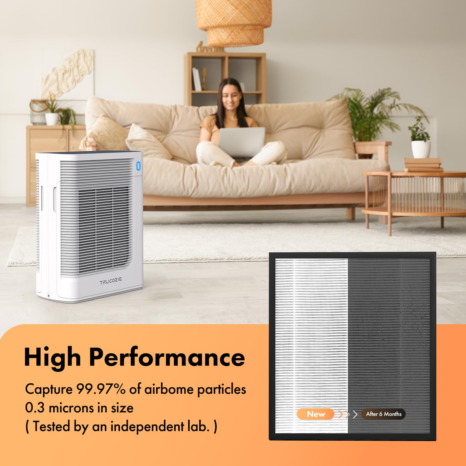 Trucozie T356 filter pack 3-in-1 true HEPA layer.