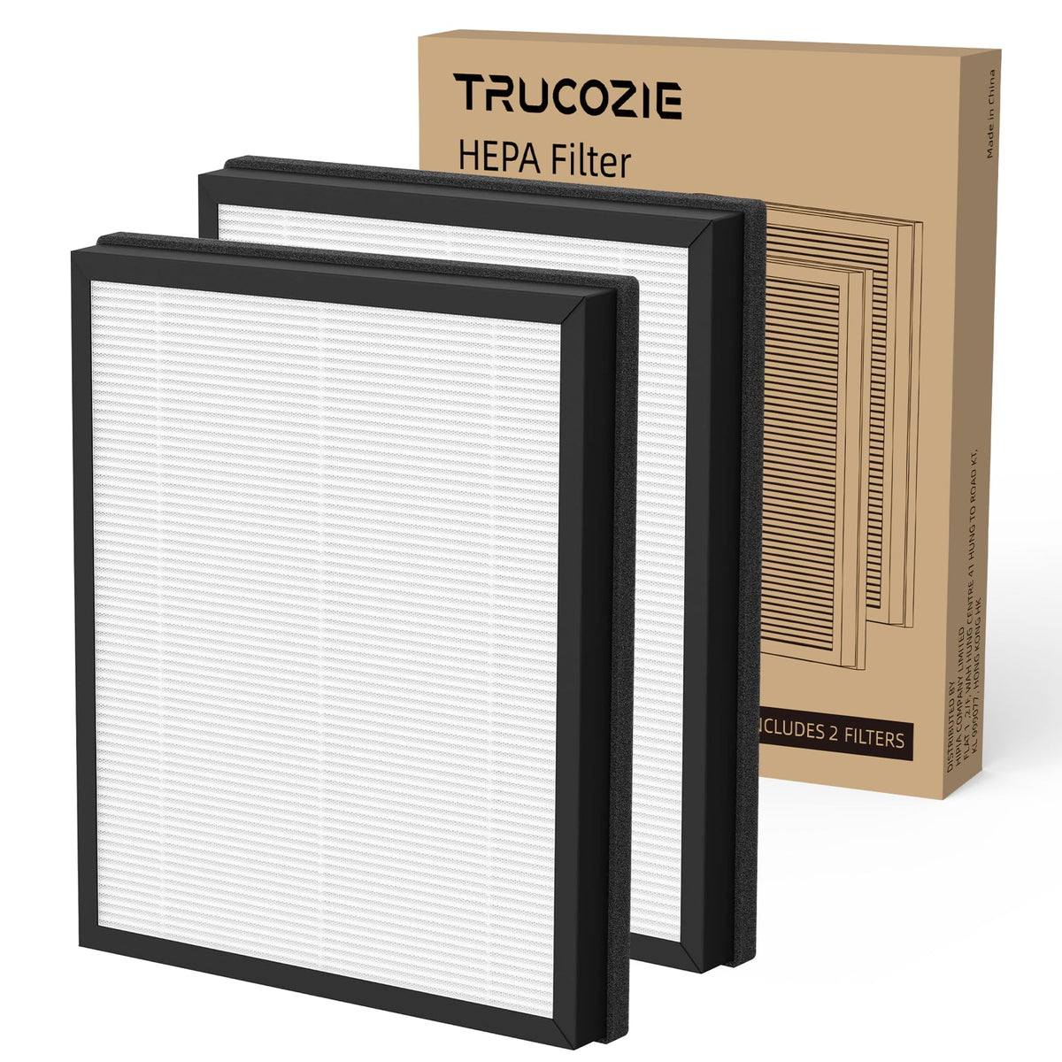 Trucozie T356 filter pack front view for enhanced air purification.