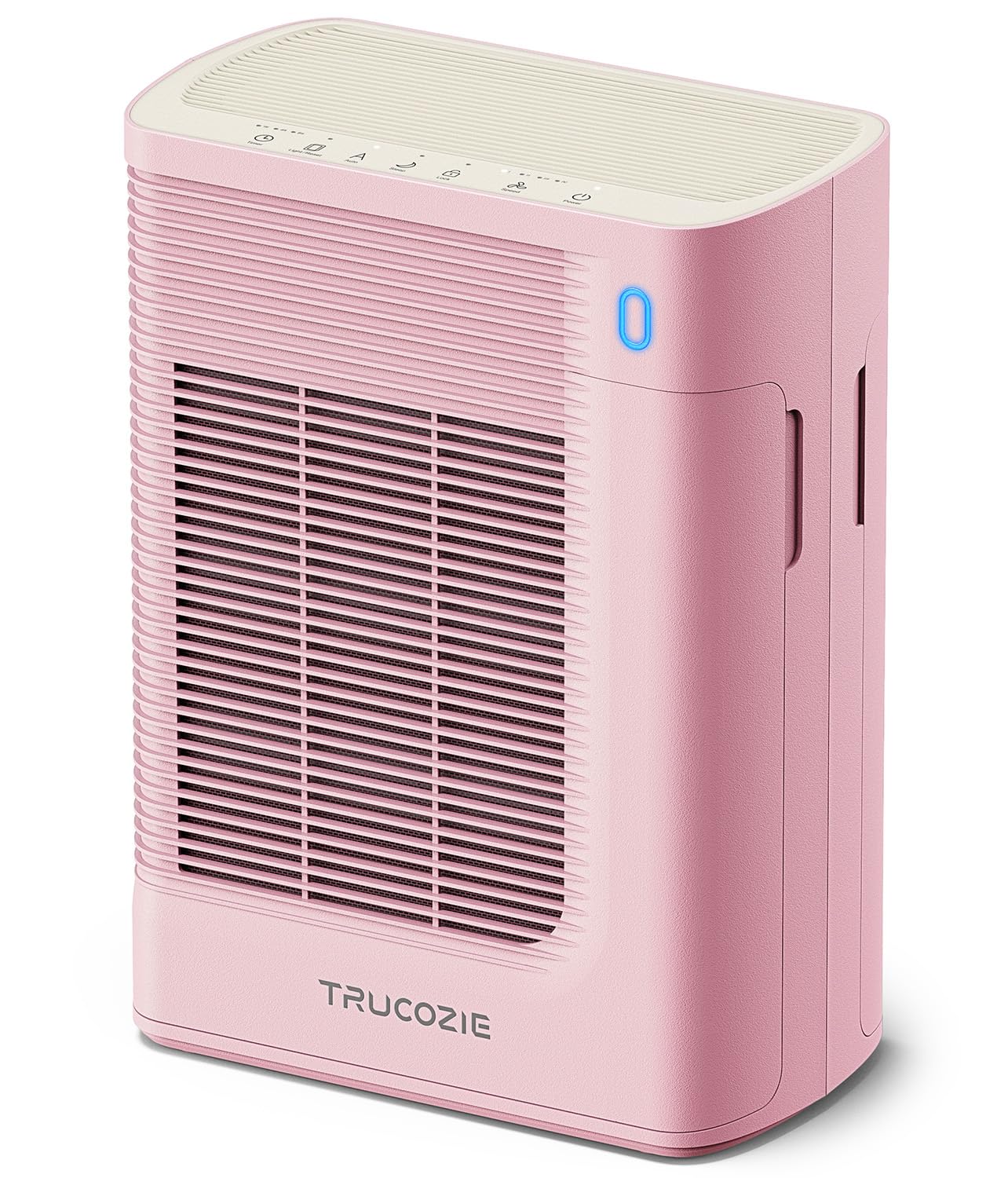 Trucozie T356 pink purifier in a large room front view for big-space air refresh.