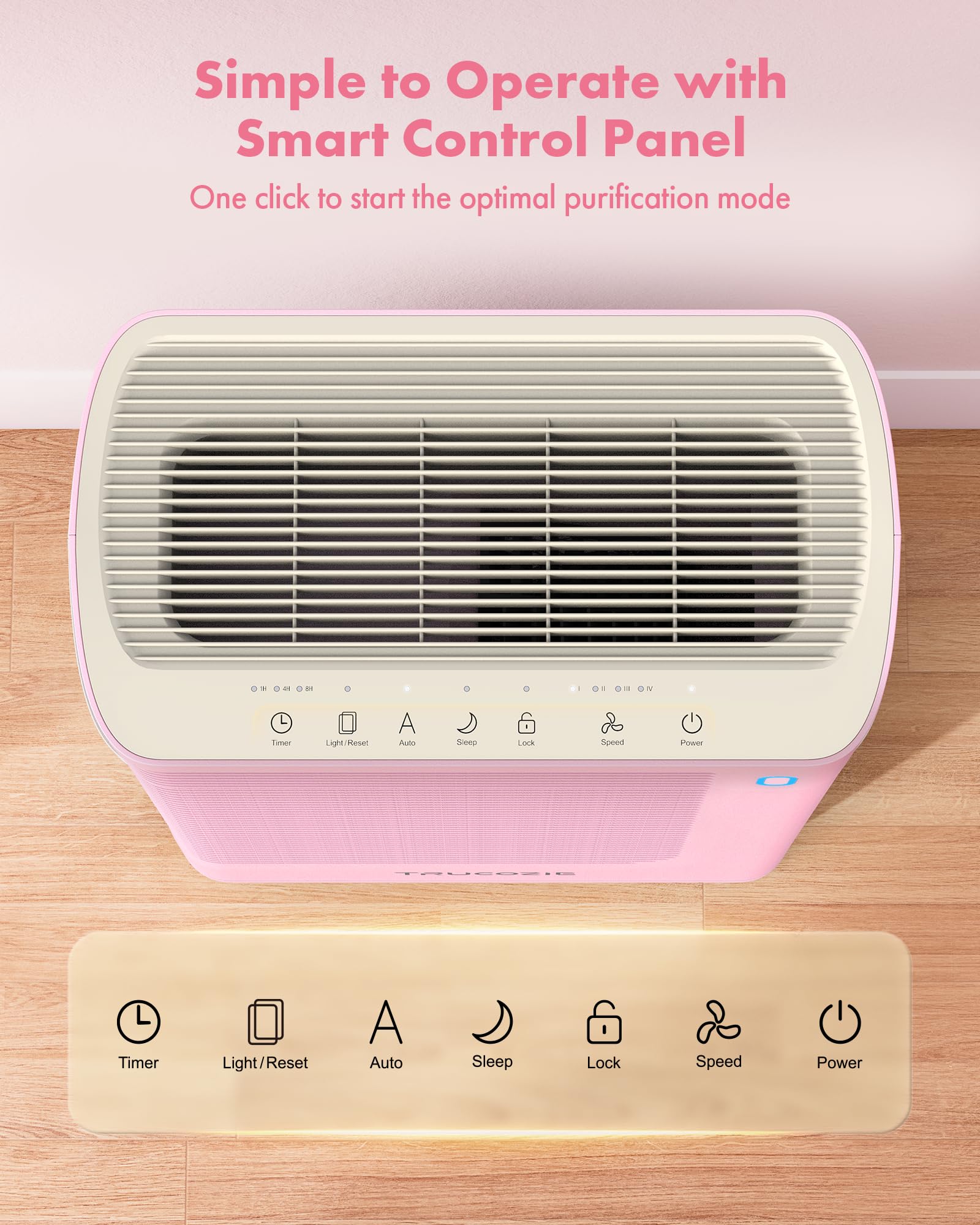 Trucozie T356 sleep mode keeps noise low for restful nights.