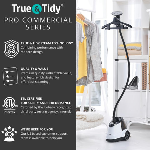 True & Tidy steamer refreshes curtains and upholstery with deep steam