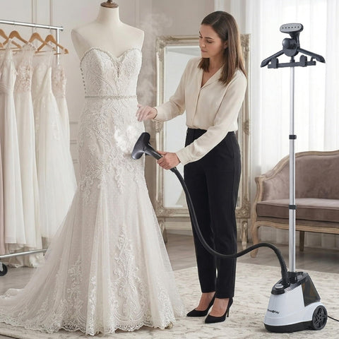True & Tidy steamer with rolling wheels for easy transport between rooms