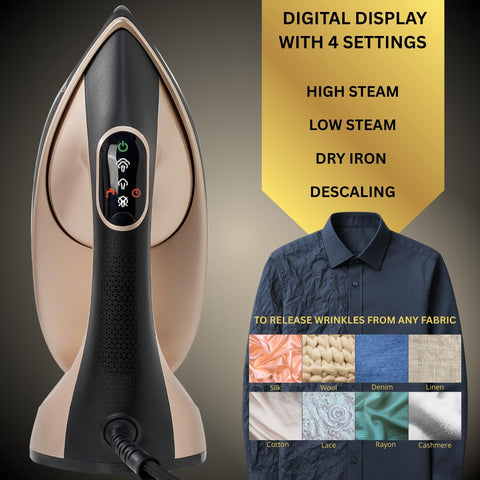 True & Tidy DuoPress XL vertical steaming capability handles bridal gowns with ease.