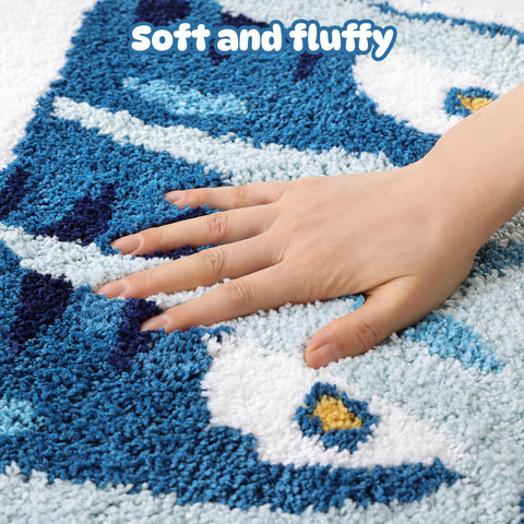 TRUEDAYS Sardine-Can Bath Mat soft microfiber texture delivers plush comfort and moisture control
