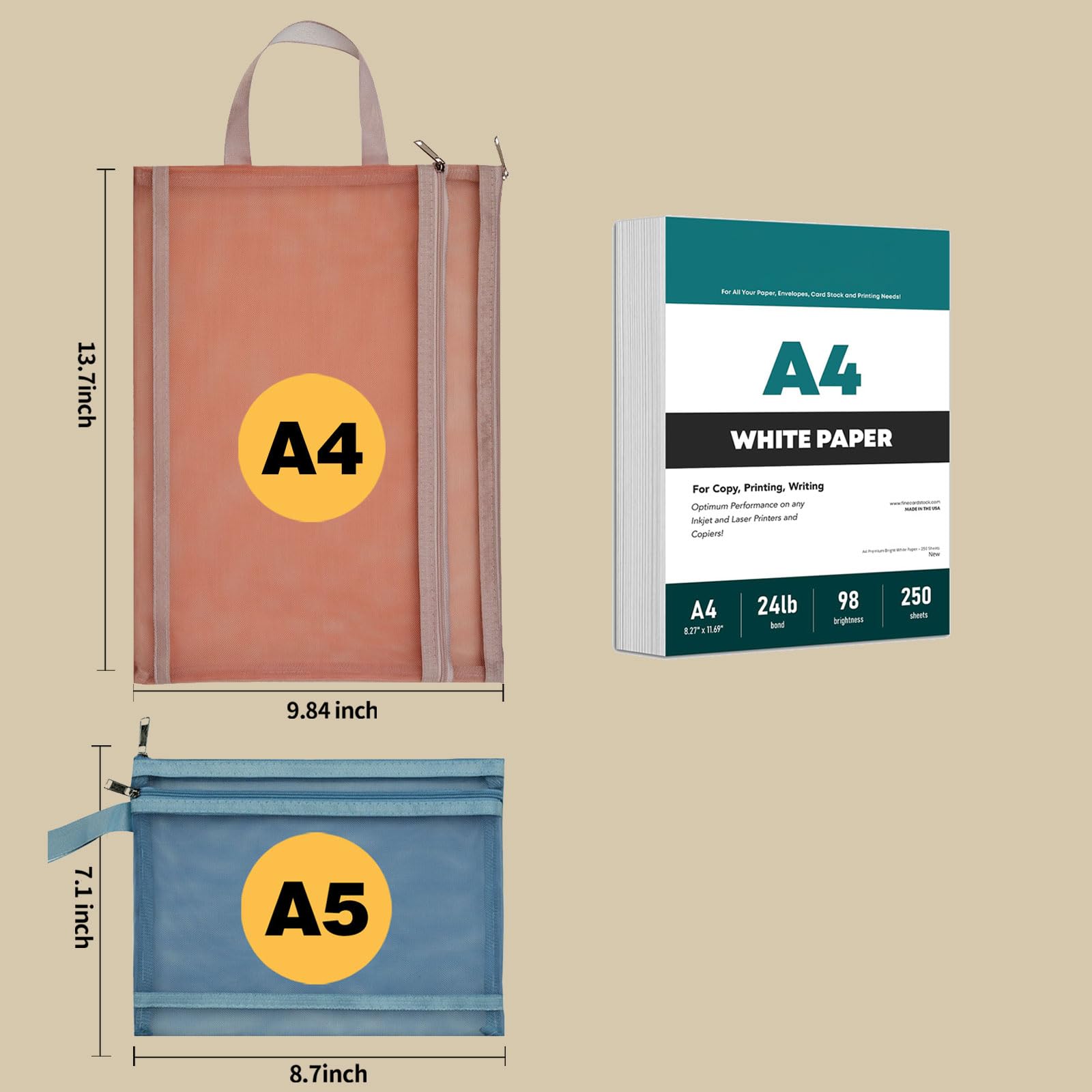 TrueLux durable nylon pouch with a sturdy zipper for daily use.
