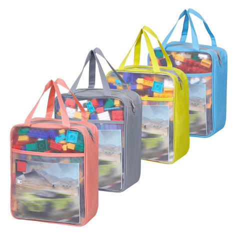 TrueLux mesh toy bag – large capacity see-through storage for quick toy access