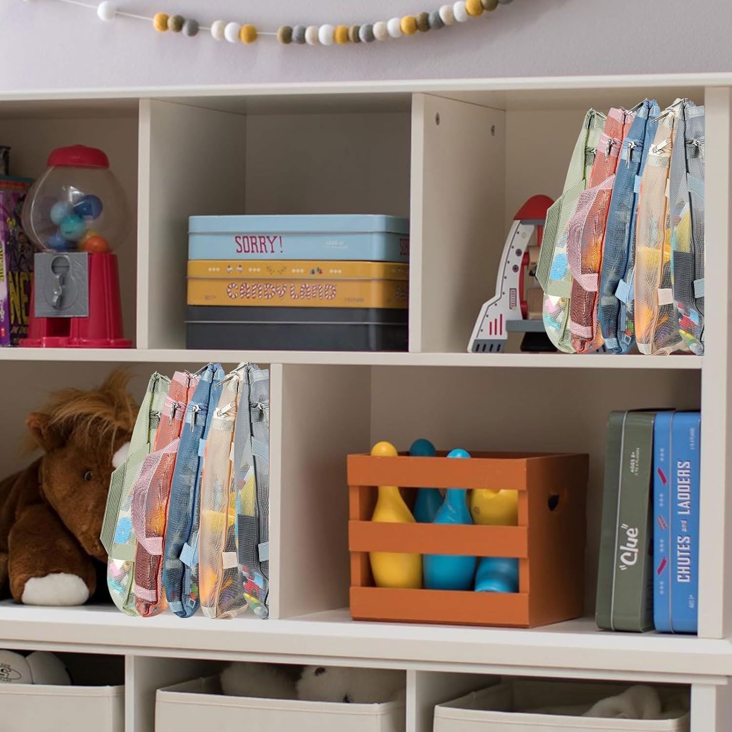 TrueLux space-saving design helps declutter closets and shelves.
