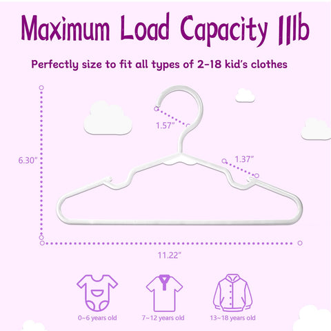 Trusir kids hanger close-up shows reinforced rounded edges protecting clothes.