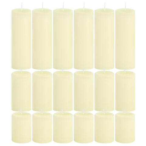 Trxvxo ivory pillar candle 3-inch adds layered glow to centerpieces.