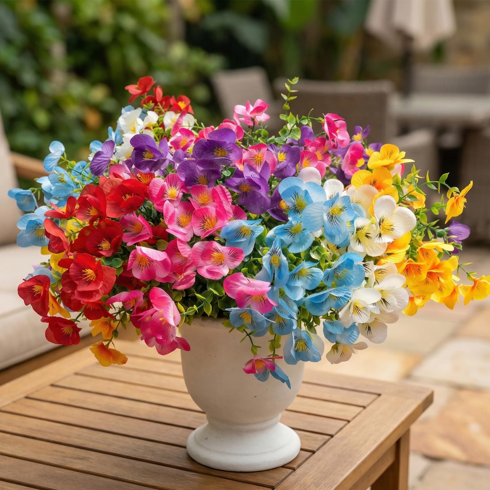 trytuny 12-bundle color mix enhances both indoor and outdoor arrangements