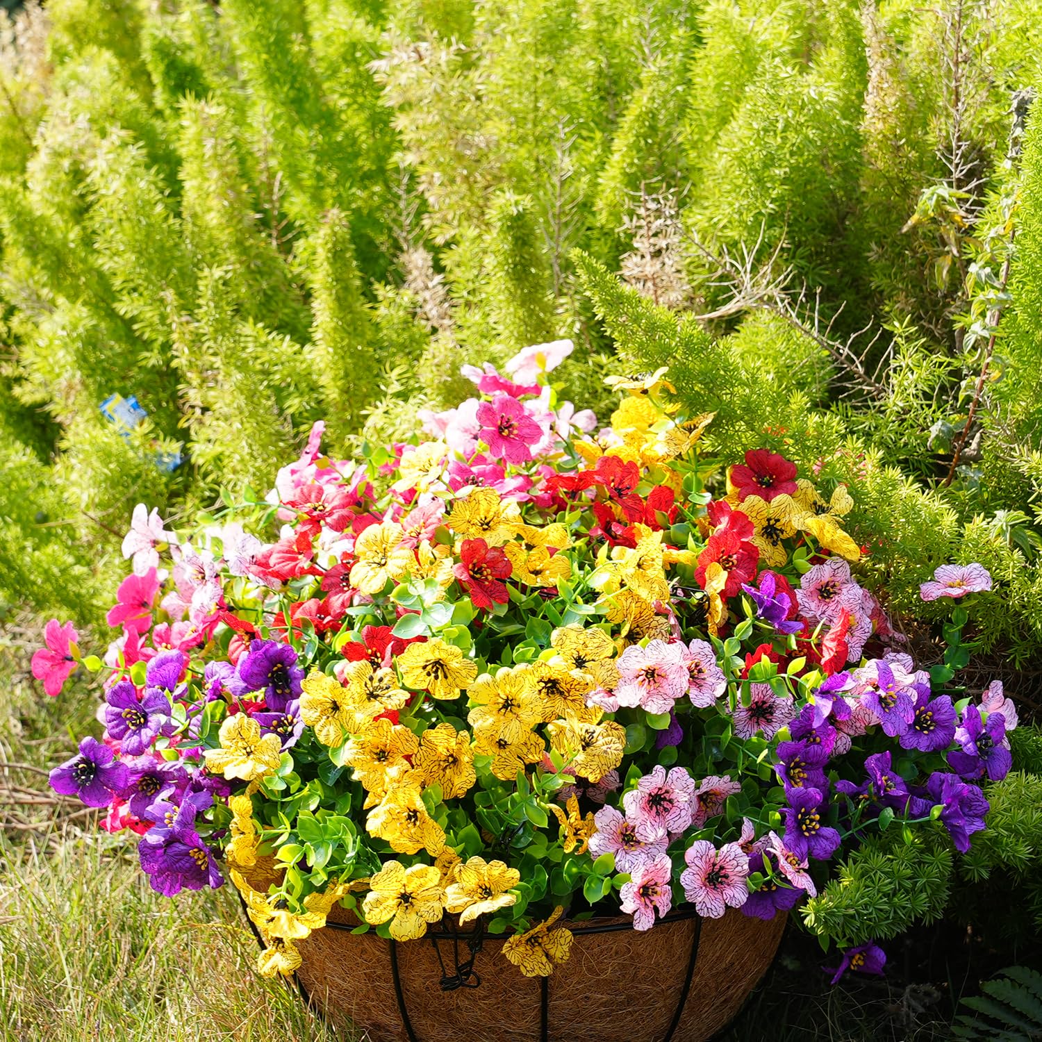 Trytuny artificial flowers provide maintenance-free color and texture for outdoor spaces.