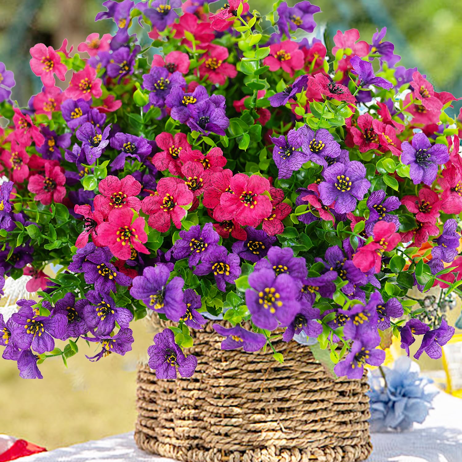 trytuny adjustable stems enable easy rearrangement on porch display.