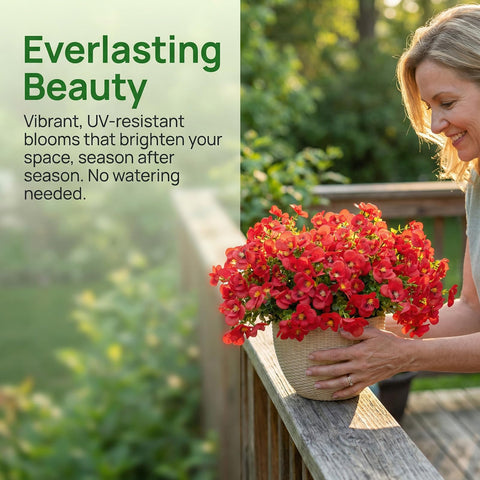 trytuny no-maintenance outdoor flowers red ideal for containers