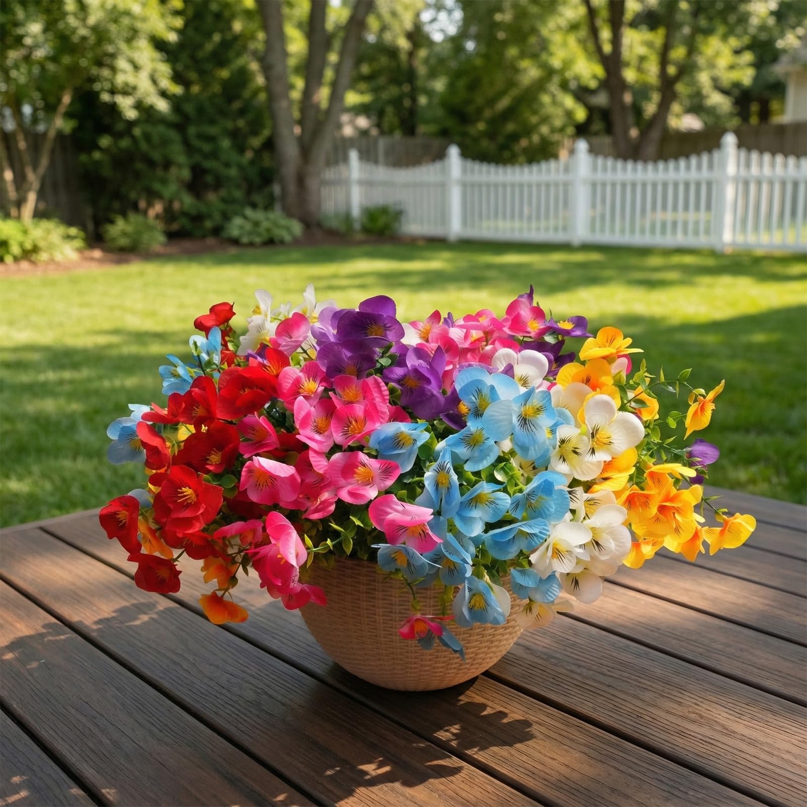 trytuny realistic outdoor plants brighten patios without direct sunlight