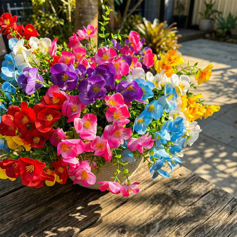 trytuny weather-resistant blooms resist rain and fading for outdoor use