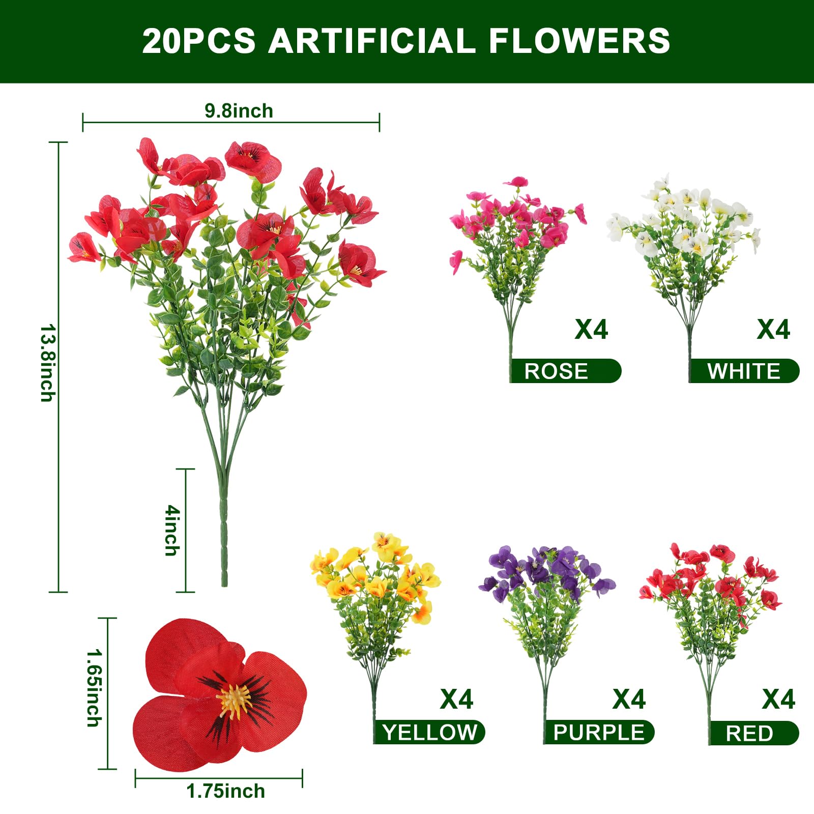 Trytuny wind- and rain-proof flowers for year-round use.
