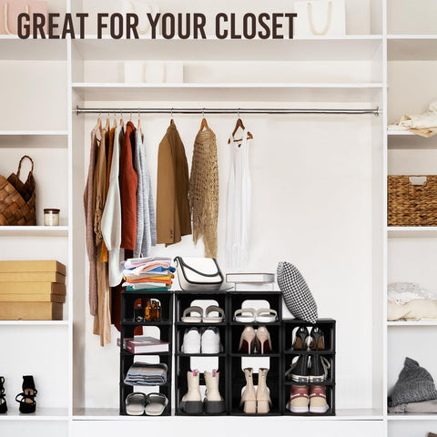 TRZZ rack offers flexible configuration with removable partitions for boots or compact shelves.