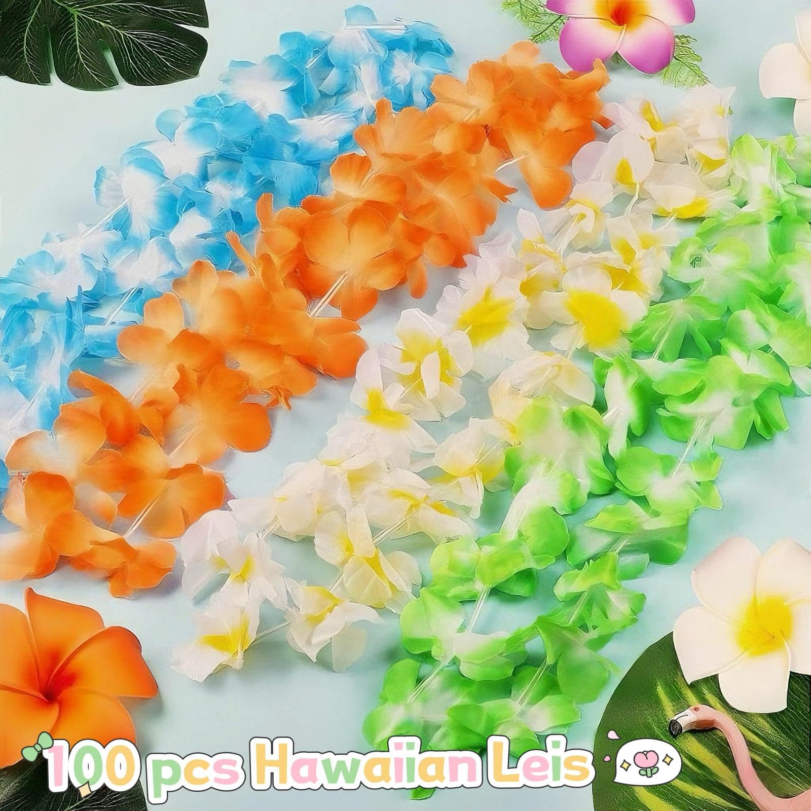 TSMJUWND soft silk leis, 40-inch length, ideal for elegant party wear.