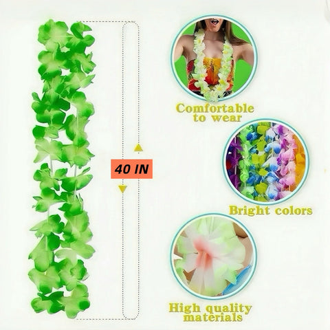 TSMJUWND Hawaiian leis collection for vibrant luau and wedding decor.