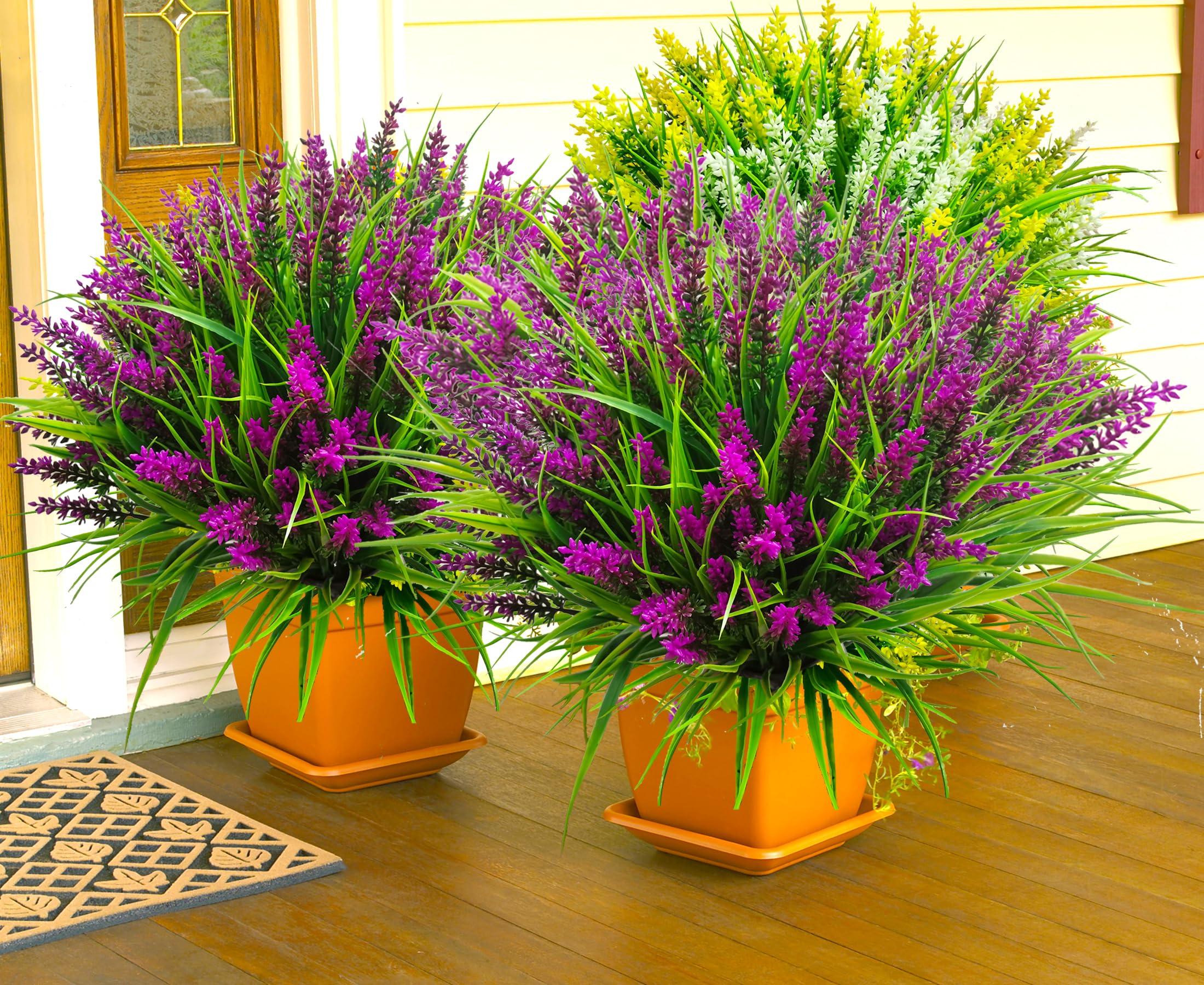 TSTWETO lavender artificial flowers outdoor display for garden