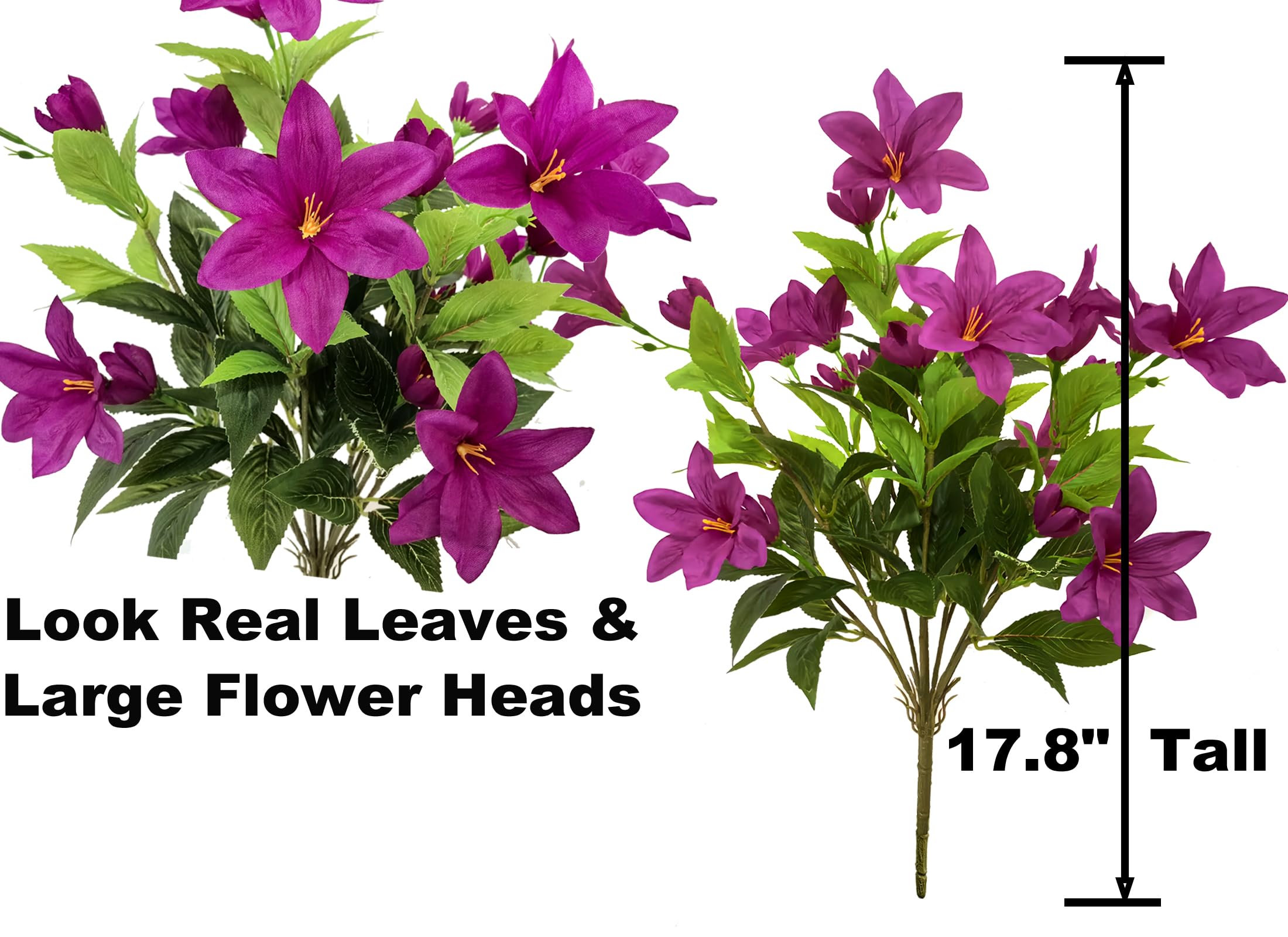 TSTWETO no-fade artificial azalea plants for year-round decoration