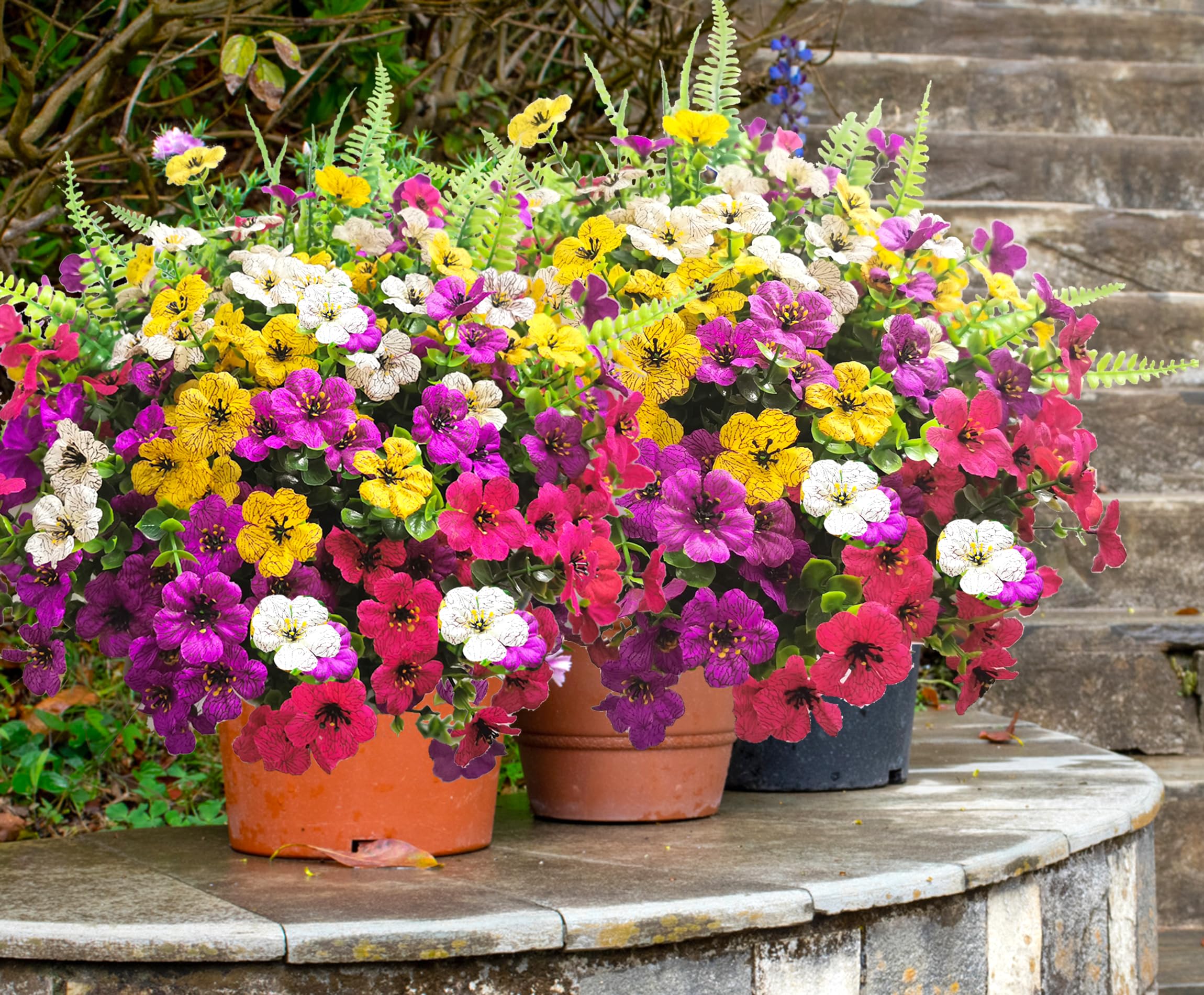 TSTWETO six color mix adds instant color to patios and entryways