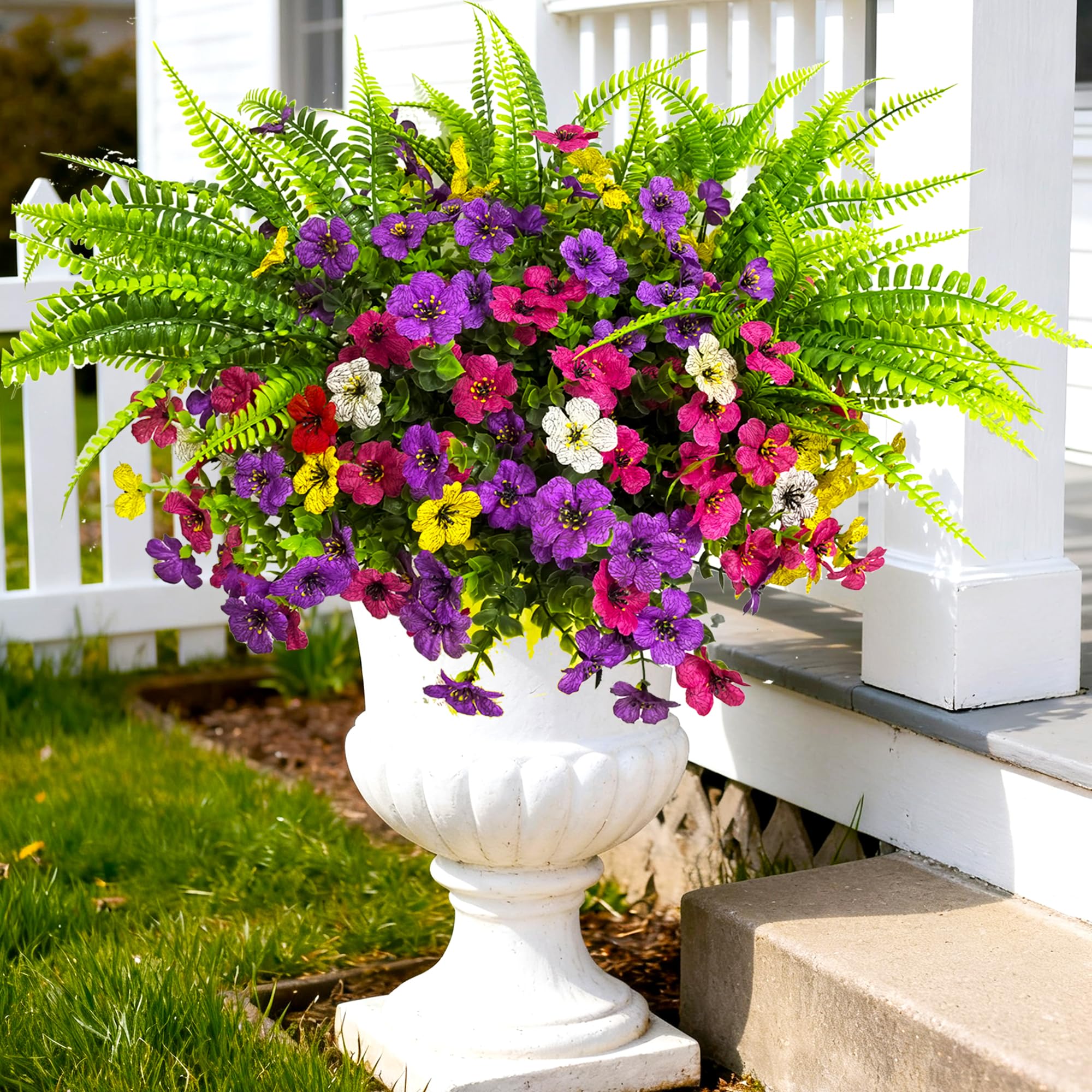 TSTWETO realistic looking blossoms brighten windows and gardens all season
