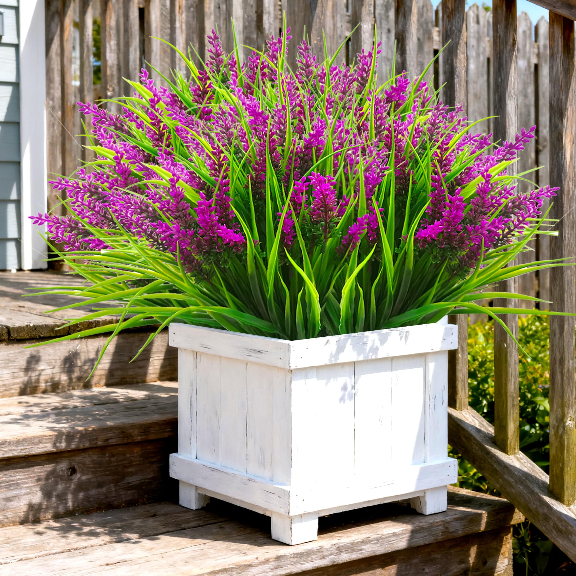 TSTWETO UV-resistant artificial plants withstand sun exposure
