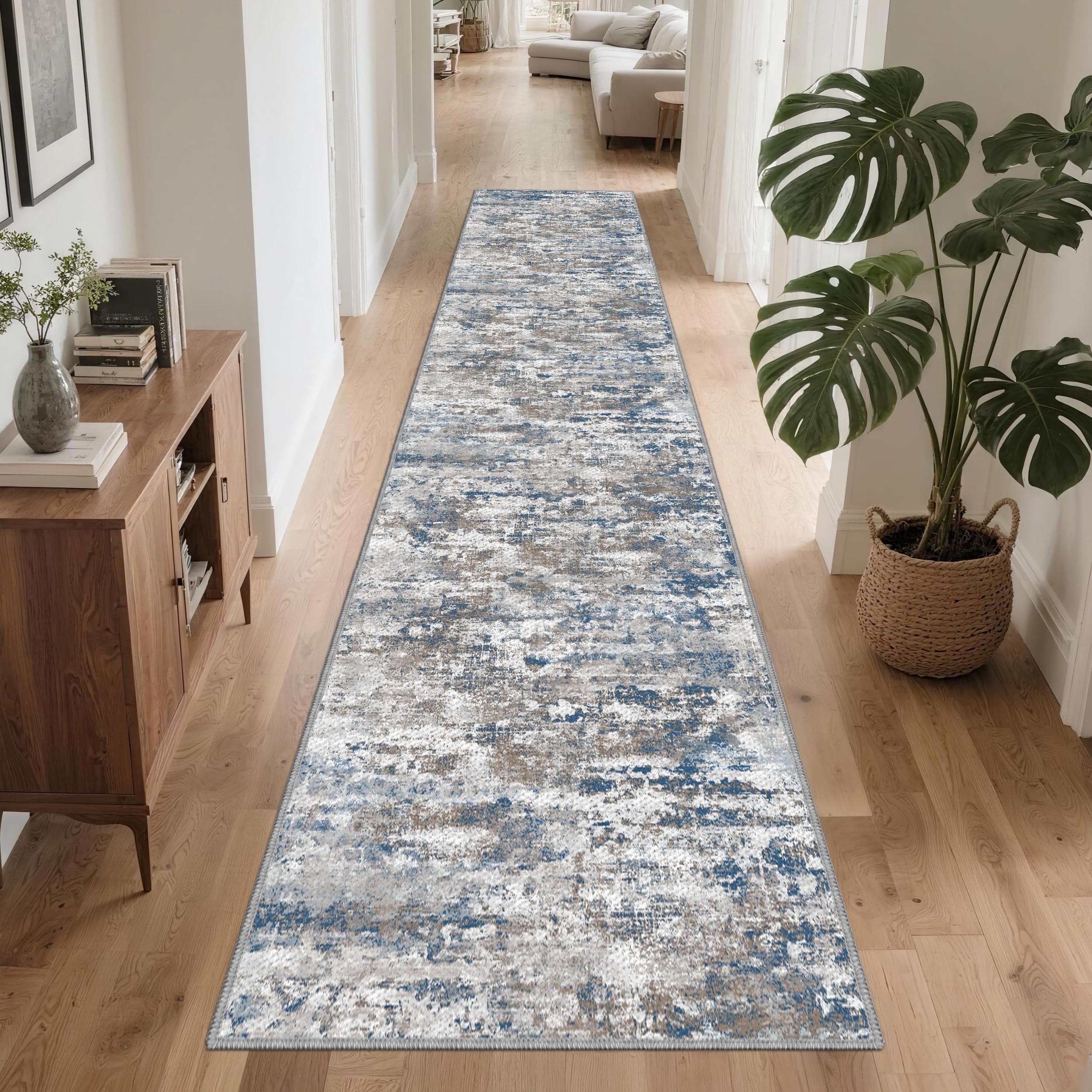 TTelephant hallway long runner with ultra non-slip 2x10 for safety.