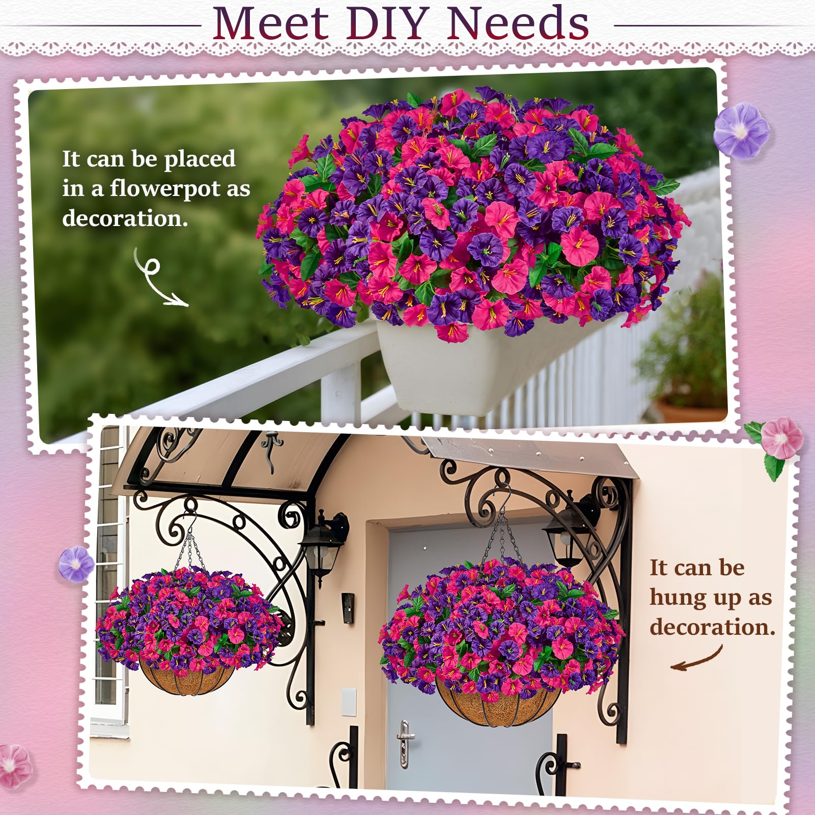 TTQ two-basket set elevates entrances with bright seasonal color.