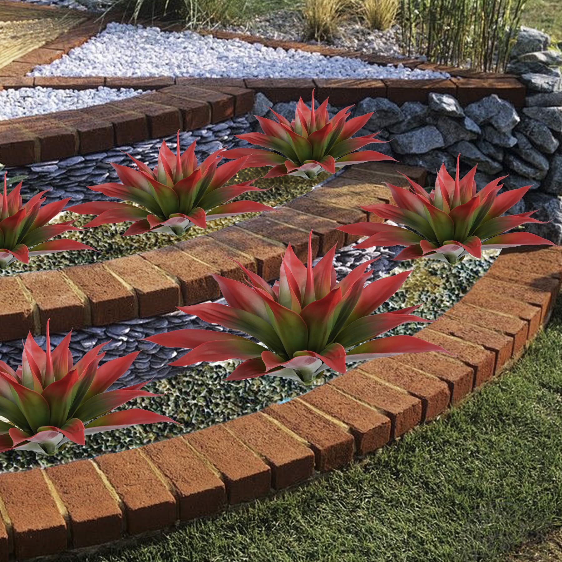 Ttranewsoo lifelike agave with thick leaves for premium look.