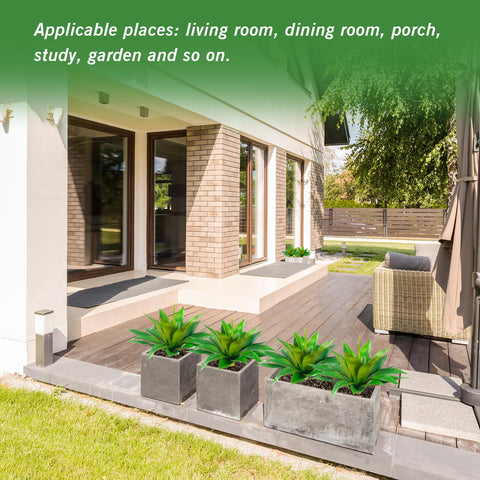 Ttranewsoo artificial agave plants indoor-decor adds year-round visual interest without watering.