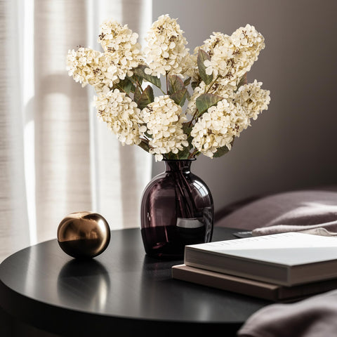 Ttranewsoo faux hydrangeas offer low-maintenance décor without watering.