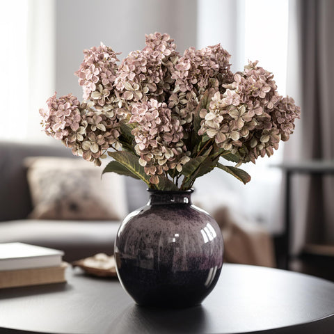 Ttranewsoo hydrangea brown 24in stems for versatile indoor or outdoor display.