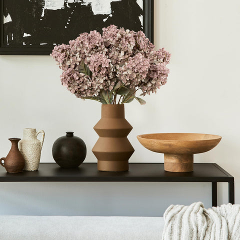 Ttranewsoo hydrangea brown realistic stems for long-lasting color display.