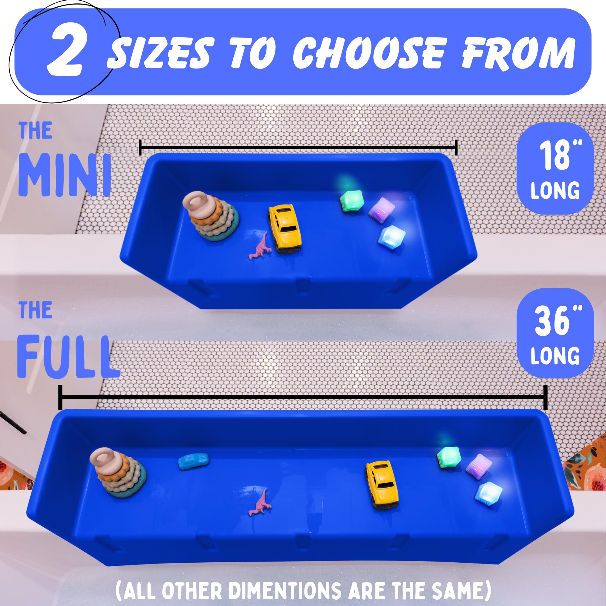 Tub Topper kids bath organization shelf for toys and essentials