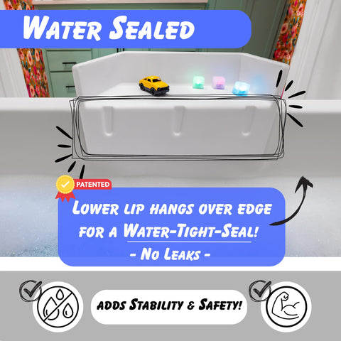 Tub Topper Mini BPA-free USA-made material for safer baths.