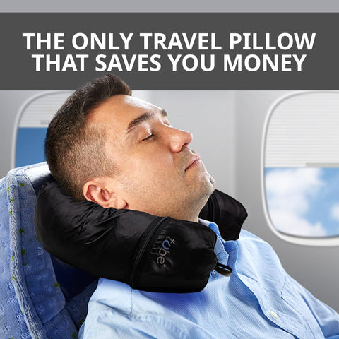 TUBE travel pillow is ideal for flights camping and road trips