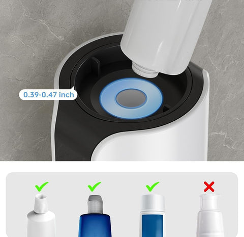 TuCao's built in storage keeps toothpaste ready for seamless daily routines.