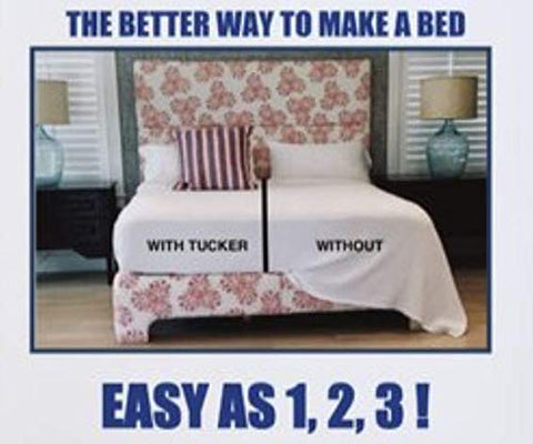 The Tucker bed-making-ease-use shows kids can join in