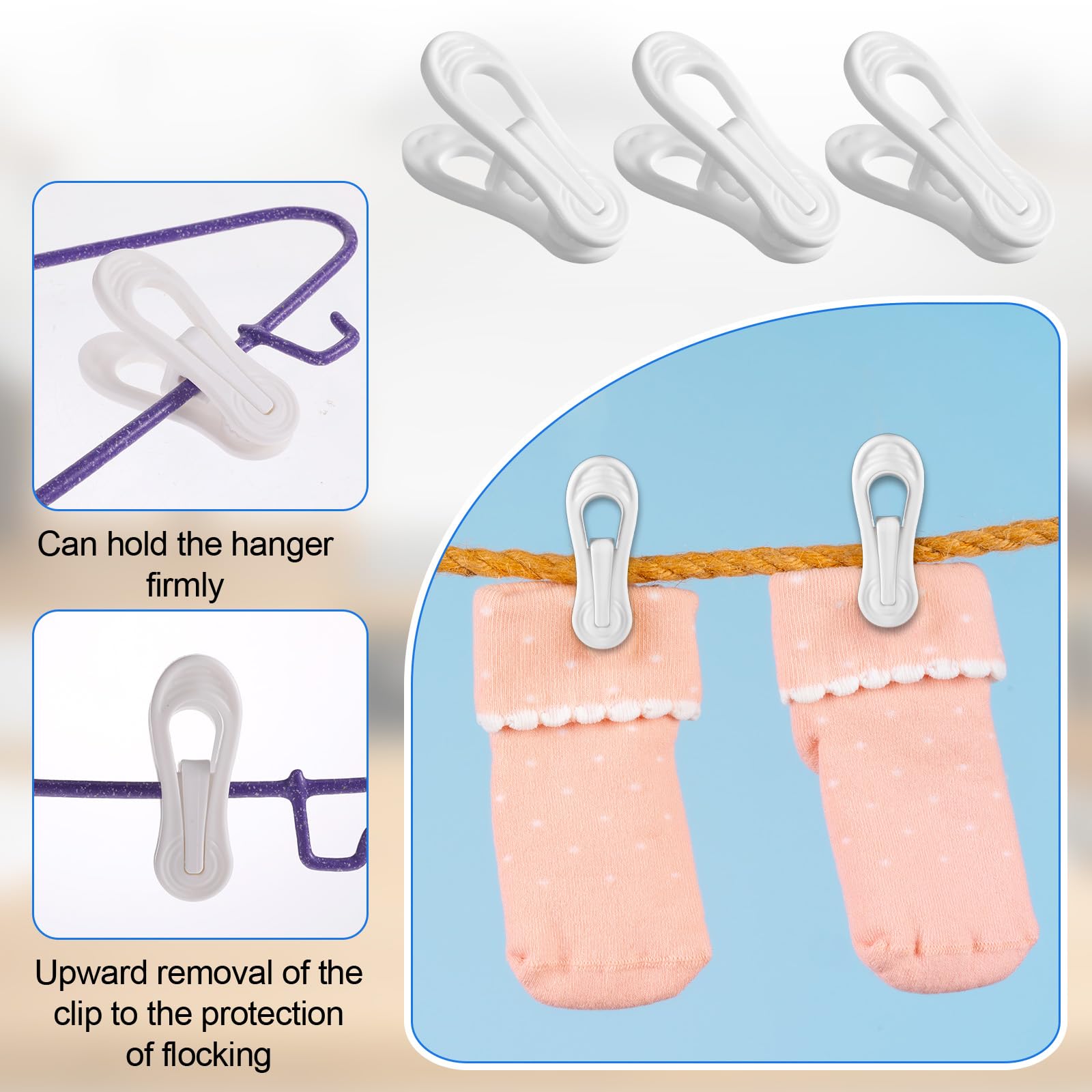 Tucnoeu easy-installation clips illustrate quick organization benefits.