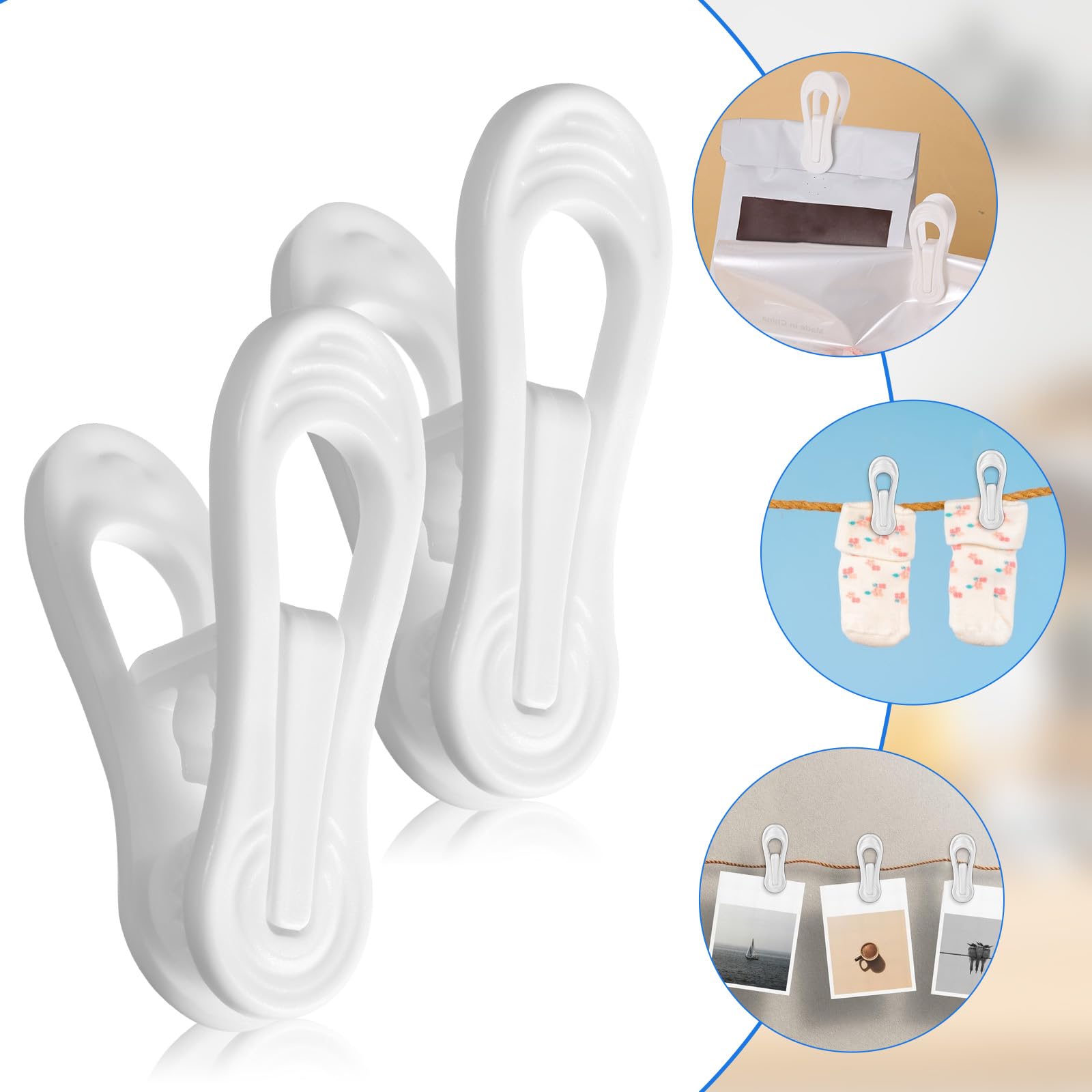 Tucnoeu smooth-edge clips prevent snags during sliding onto hangers.